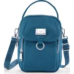 Dámská midi kabelka se 3 kapsami petrolejová