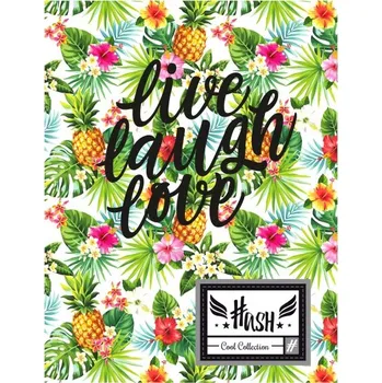 Sešit A5 HASH Pineapple, HS-29, 60 listů, čtverečkovaný (5x5mm), 565