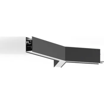 Ledshopik Svítidlo SERPENT tvar Y90 | přisazené | svit dolů | černé | mléčný difuzor | 4000K | ON-OFF