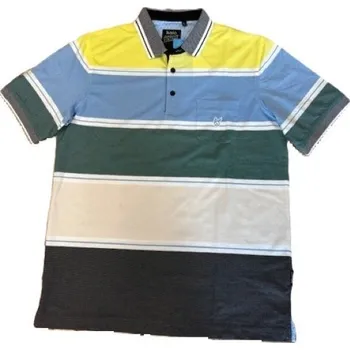 Pánské tričko HAJO PÁNSKÉ POLO S BAREVNÝMI PRUHY