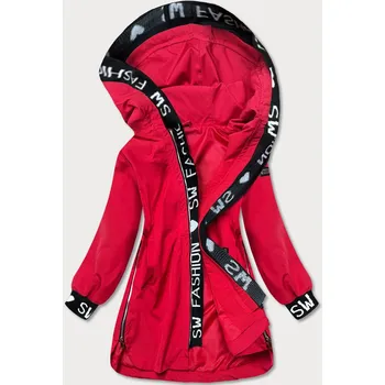 Jednoduchá červená dámská bunda (B8018-4) odstíny červené XL (42)