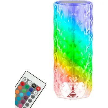 Lampička BRILONER LED nabíjecí stolní lampa, 21,5 cm, 2,3W, 65lm transparentní BRILO 7463010
