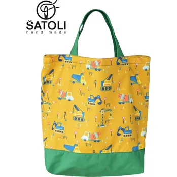 Nákupní taška Šatoli.cz Dětská nákupní taška Stavební stroje 1