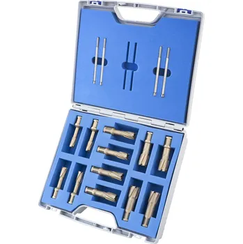 Vrták Karnasch 201903 | Jádrové vrtáky HARD-LINE 40 SET PROFI PLUS, WELDON 12, 14, 16, 18, 20, 22 mm, sada 12 ks
