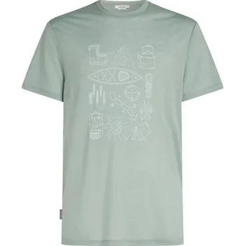 Icebreaker Mens Merino 150 Tech Lite SS Tee Camp Essentials, Moss 0A571X01G pánské tričko L + Doprava zdarma