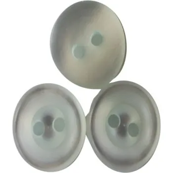 Knoflík Knoflík halenkový sv. modrý 10121/20 - Bílá, 13 mm