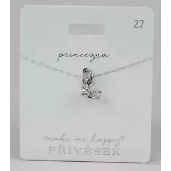 Náramek Přívěsek MAKE ME HAPPY číslo 27 Korunka - Happy Spirit