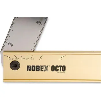 Úhloměr Nobex - truhlářské úhlově stavitelné pravítko Délka: 200 mm