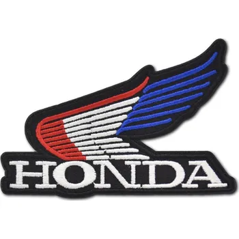 Nášivka Moto nášivka Honda Wing Tricolor 9 cm x 6 cm