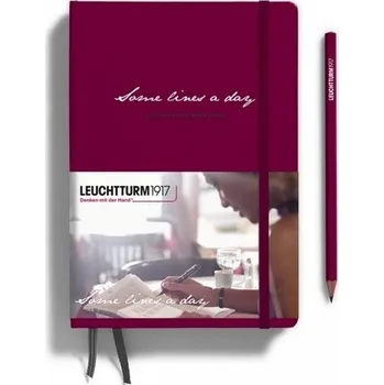 Blok Leuchtturm1917 Zápisník Some Lines A Day A5 Port Red