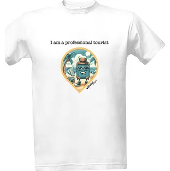 Pánská móda Tričko s potiskem Profesionální turista pánské