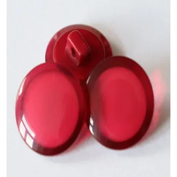 Knoflík Knoflík vínový průhledný 132272/28 - Vinová, 17 mm