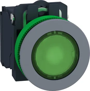 vypínač Schneider Electric XB5FW33G5C0 Ovládač stiskací prosvětlený,zapuštěné provedení, LED 120vAC 1Z 1V speciální popis ŠE