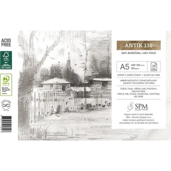 Grafický blok Antik 130 g/m2, A5
