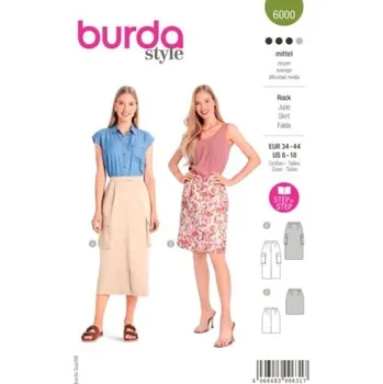Volný čas Střih Burda na úzkou sukni číslo 6000 -