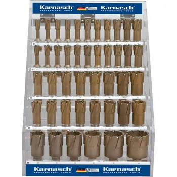 Vrták Karnasch 201624 | Jádrové vrtáky HARD-LINE 55 SET DISPLAY, WELDON 12-50 mm, sada 44 ks