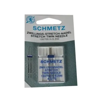 Příslušenství k šicímu stroji Dvojjehla Schmetz 4 mm síla 75 H705 Stretch -