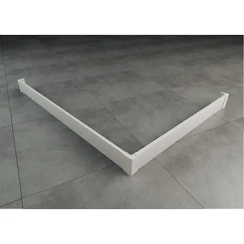 Sprchová vanička Ronal Bathrooms (Sanswiss) Hliníkový přední panel Ronal Livada pro obdélníkovou vaničku - L panel 1200 x 900 x 95 mm, bílá lesklá