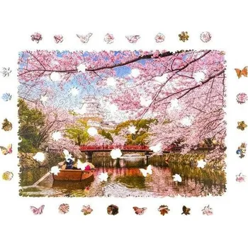 Puzzle Unidragon dřevěné puzzle - Sakura velikost M