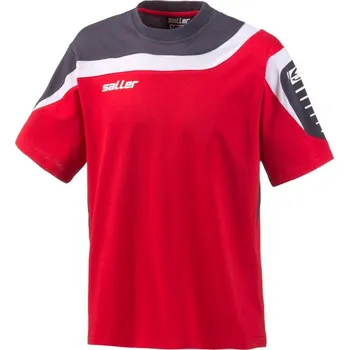 saller sportovní triko S.90-VIBE BARVA: 175 tmavě červená-antracit-bílá, Velikost: 164