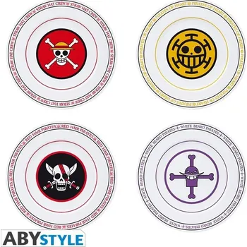 Výtvarná sada One Piece Porcelánové talíře - sada 4 ks