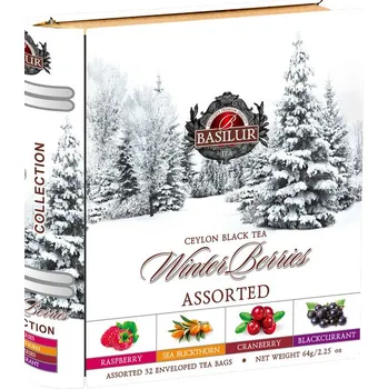 BASILUR Winter Berries Book Assorted plech 32x2g