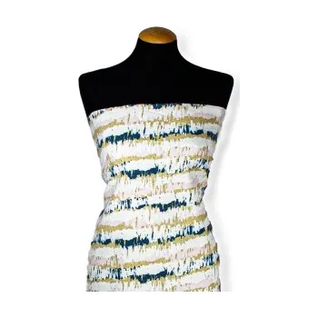 Metráž - Šatovka Pes MODRORŮŽZLATÁ TE32784007 - Vzorovaná, 150 cm