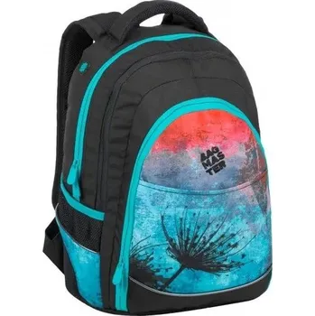 Školní batoh Školní batoh Bagmaster s více přihrádkami, černá, červená, modrá, 23 l