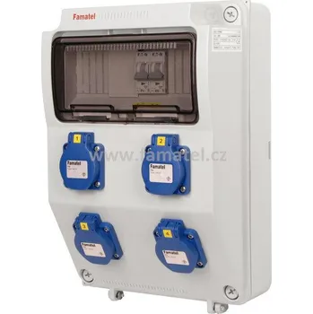 Rozvaděč Famatel v3601 - ZSF40000000.0 /3958 Zás.skříň IP54 jištěná bez chrániče