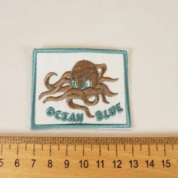 Nášivka nasivka CHOBOTNICE OCEAN BLUE dětská - , 6x4,5cm