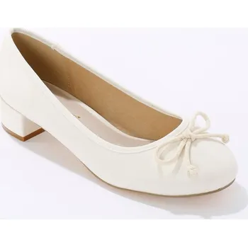 Dámské baleríny Baleríny na nízkém podpatku krémová 37