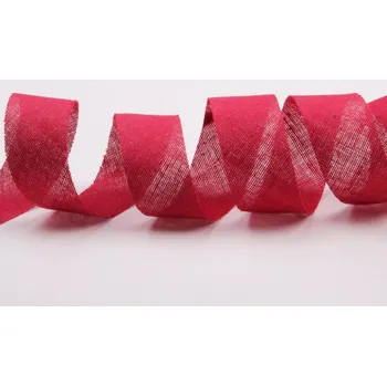 Lemovací šikmý proužek - Bavlněný - Nezažehlený - Vínový