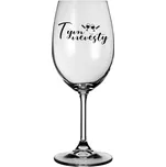 Sklenice na víno 0,30 l - tým nevěsty