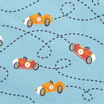 Papírový ubrousek Ubrousky papírové Auta 33 x 33 cm 12 ks