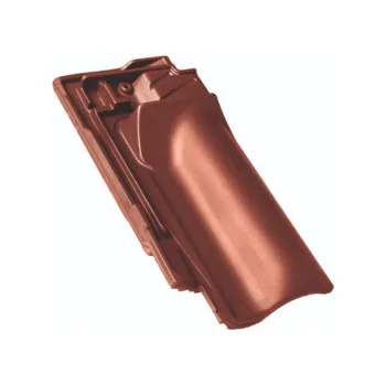 BRAMAC Taška půlená pro napojení hřebene Rubín 13 glazura kaštanově hnědá