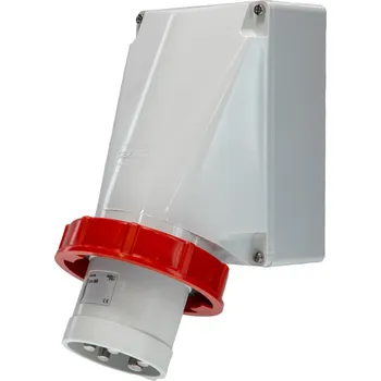 Elektrická vidlice WALTHER 668 Nástěnná přívodka 63A 5P 400V 6h IP67