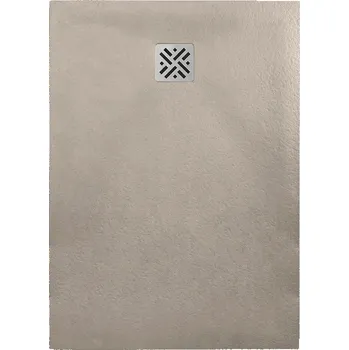 Sprchová vanička Ronal Bathrooms (Sanswiss) Obdélníková sprchová vanička Ronal Dune z litého mramoru (Mineralite) 900 x 700 x 30mm, antracitově šedá