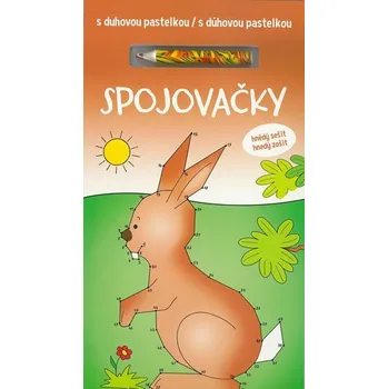 Spojovačky s duhovou pastelkou/Spojovačky s dúhovou pastelkou - hnědý sešit/hnedý zošit