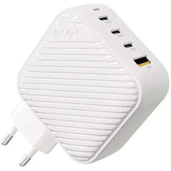 Invzi® 100W GaN II USB-C adaptér s EU koncovkou bílý