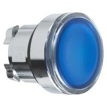 Stykač Schneider Electric ZB4BW363 Ovládací hlavice stiskací prosvětlená, lícující - modrá