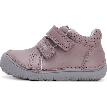 Dívčí tenisky D.D.step dětské kožené barefoot tenisky S073-42466C fialové Velikost: 31