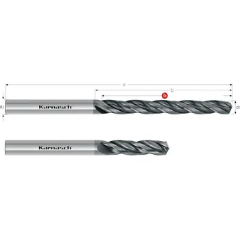 Vrták Karnasch 2205201200037 | Tvrdokovový vrták a navrtávak 12,0x37-102x12 mm