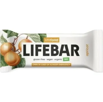 Lifebar Tyčinka meruňková BIO RAW 40 g