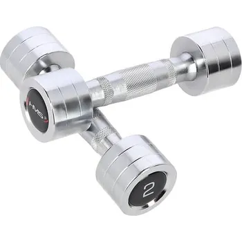 Chromované činky HMS CHD02 2 x 2 kg