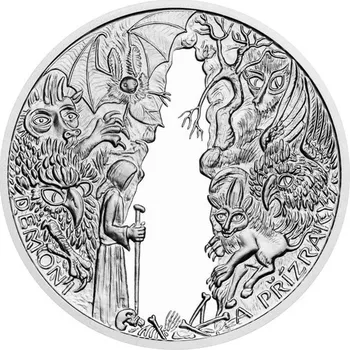 Sběratelství 2024 - Stříbrná medaile Démoni a přízraky na Housce - Pověsti českých hradů
