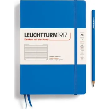 Blok Leuchtturm1917 Zápisník Sky Medium A5 linkovaný