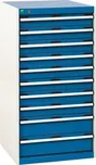 Dílenská zásuvková skříň, Bott SL-66, výška 120 cm, 10 zásuvek
