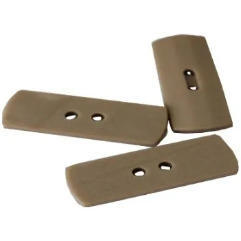 Knoflík knoflik hnědý 7004/60/14 - Hnědá, 40x20mmm