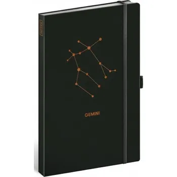 Blok Notes Zvěrokruh Blíženci, linkovaný, 13 × 21 cm