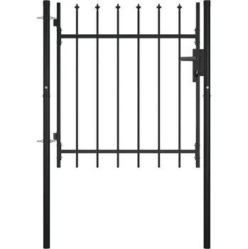 branka vidaXL Zahradní branka s hroty 100 x 75 cm